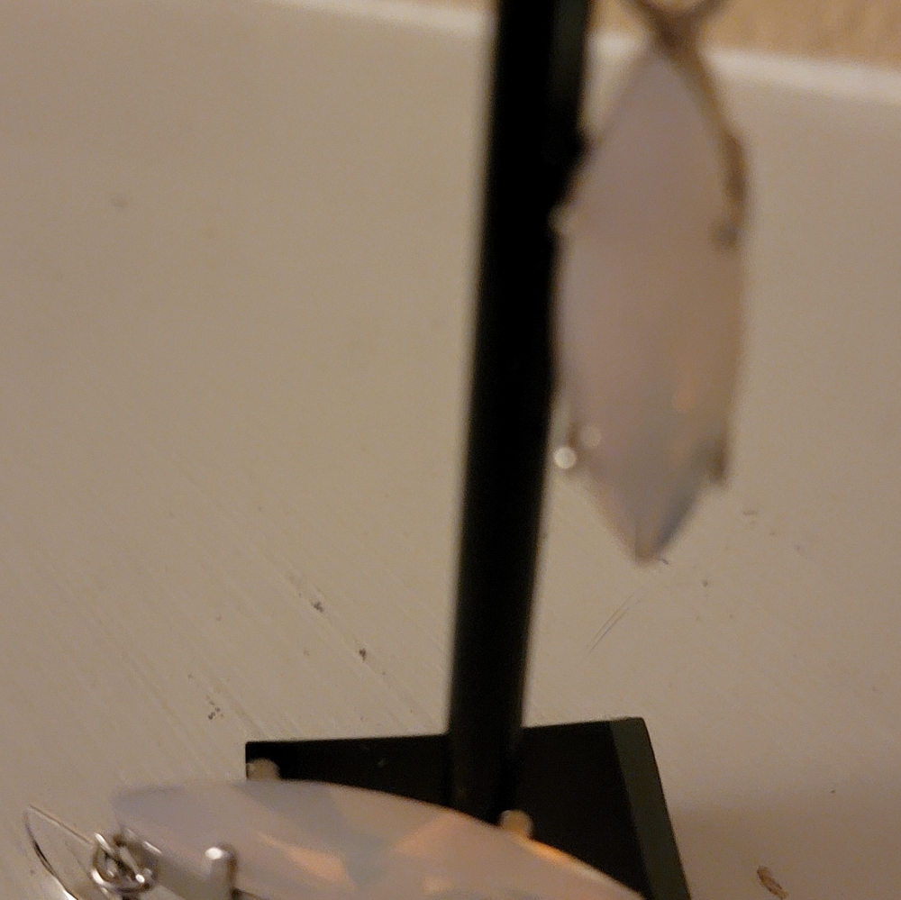 Rosewater Opal Crystal Earrings - Picture 9 of 10